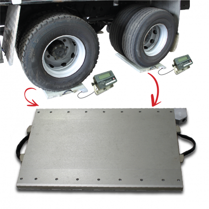 Low Profile Portable Axle Weigh Pads
